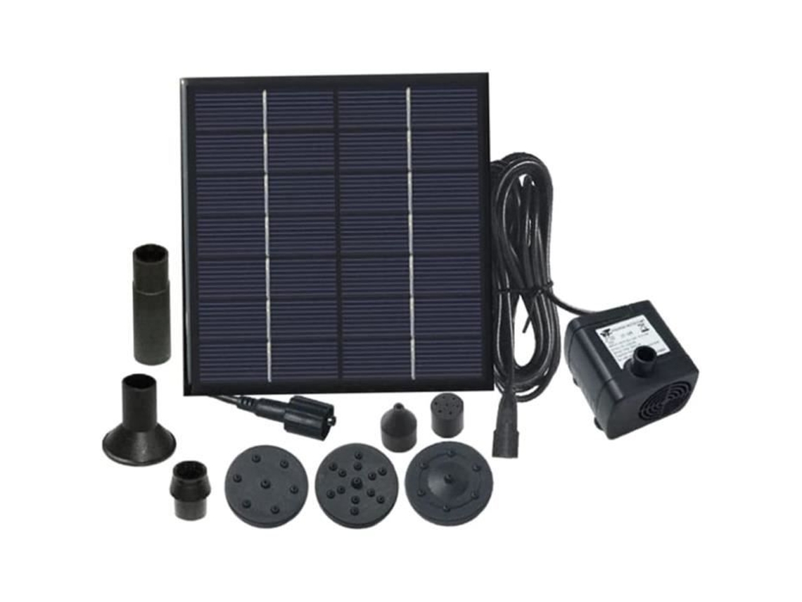Bomba de água solar para banho de pássaros, 1.2w, fontes de energia solar, fonte externa para lago pequeno, ft a94