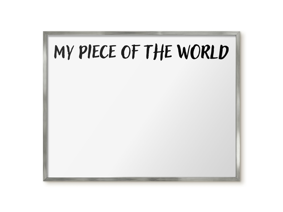 Magnetic Wall Board My Piece Of The World For The Office Espelharte (80x60 Cm)