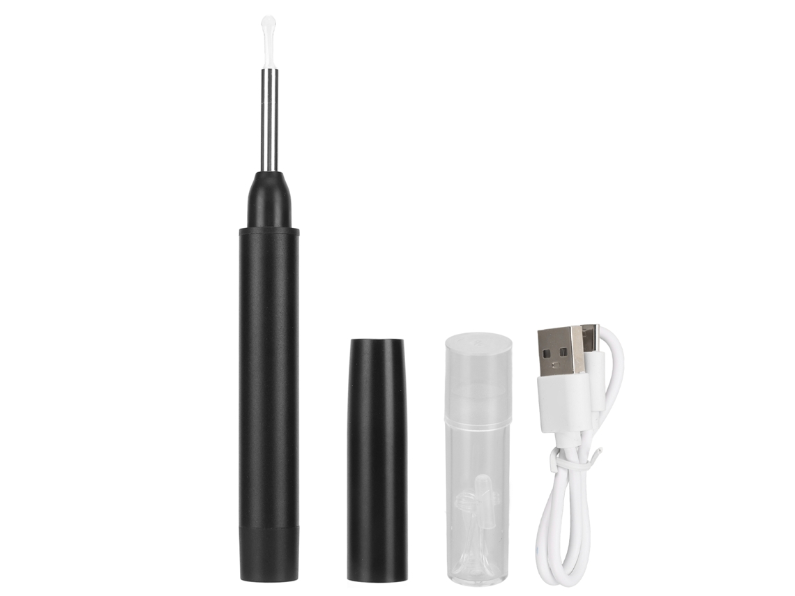 Kit Remoção de Cera Ouvido Smart Visual Câmera Hd Impermeável Recarregável com App | S/MARCA