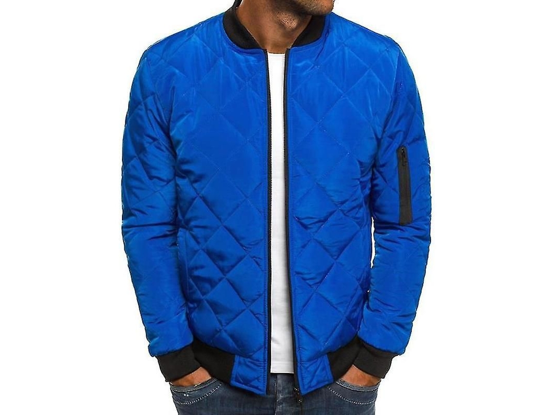 2026 chaqueta de Hombre Acolchada Quilted Bomber Abrigo Exterior Deportivo Casual