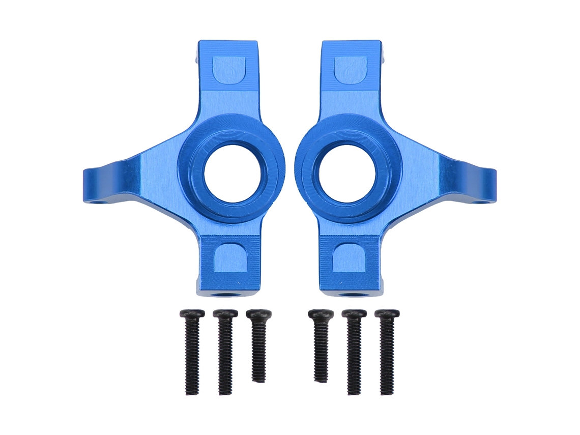Mali 2 Peças Copo de Direção de Liga de Alumínio para Carro Rc Mjx 16208 16207 16210 1/16 Azul Escuro