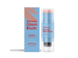 Bastão Blush Pincel Duas Pontas Pêssego