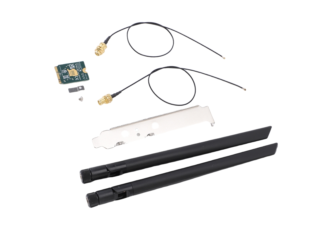 Placa de rede Wi-Fi 6e M.2 NGFF com Bluetooth 5.2, 4200 Mbps, 2,4 GHz/5 GHz/6 GHz para notebook com Windows 10/11.