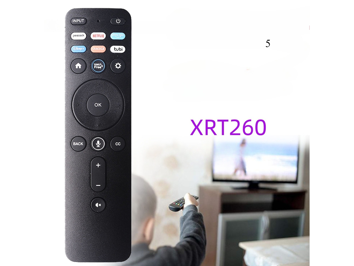 Comando de Tv para Descodificador de Tv Vizio Xrt260 5 com Voz XIAOMOYU