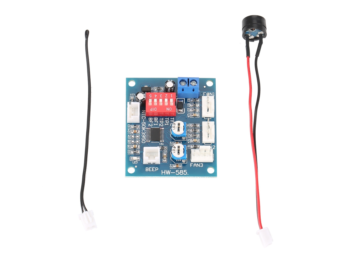 Controlador de Velocidade de Ventilador PWM DC 12V com 4 Fios para PC