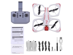 Mali drone para Crianças, Mini Aeronave Controle Remoto com Câmeras Duas 4k, Modo Sem Cabeça, 2 Baterias Branco