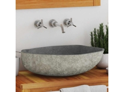 Sink, Sinks Vidaxl Cinzento-acastanhado Pedra ((45-53) X (34-41) X 15 Cm)