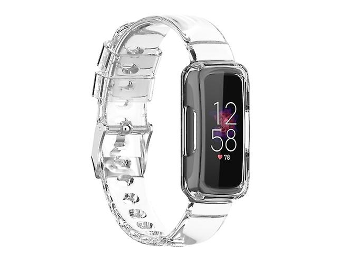 Lurelia Pulseira, Compatível Com Fitbit Inspire 3 Feita De Tpu Integrado, Transparente, Acabamento Moderno