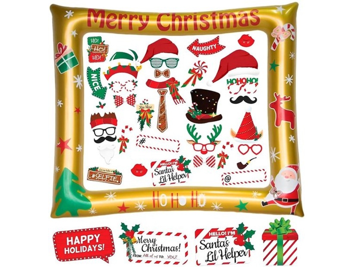 Escolha Sólida - Fotolijhas - Fotolijha Inflável - 39 Unidades De Foto-requisitos - Decoração Para Festas De Natal - Materiais De Alta Qualidade - Fác