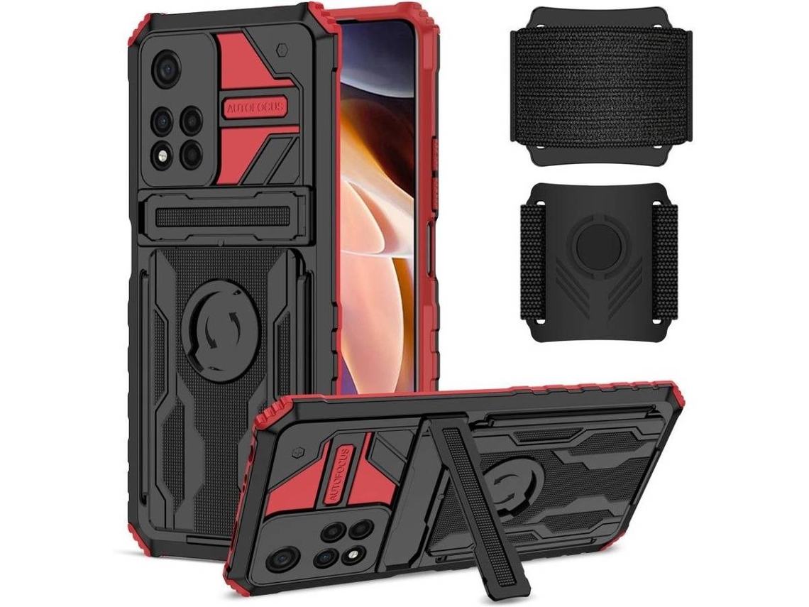Capa Apple iPhone 11 Pro HFS-HOUSE com Alça Ajustável (Vermelho)