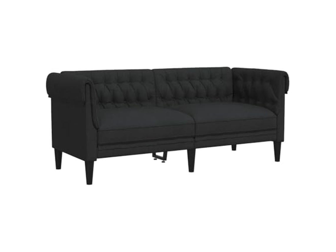 Chesterfield Sofa, Chesterfield Sofas Vidaxl Preto Tecido (n/a)