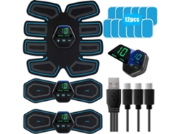Lurelia Abs Ems Estimulador Muscular Treinador Smart Fitness Treinamento Abdominal Dispositivo Elétrico De Emagrecimento Para Perda De Peso Corporal