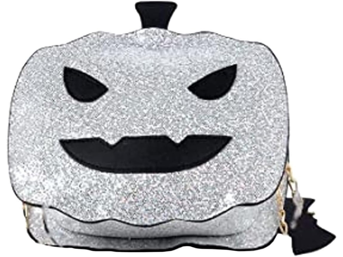Bolsa Transversal Feminina Com Estampa De Abóbora, Bolsa De Corrente Para O Halloween, Com Compartimento.