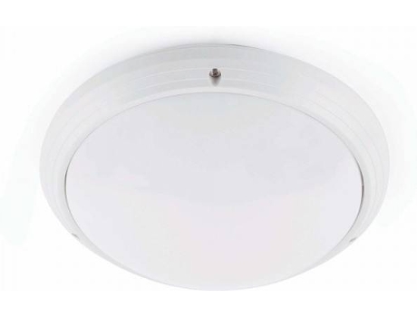 Plafón  Dakron (Branco - E27 - Máx. 40W - Alumínio - Policarbonato)