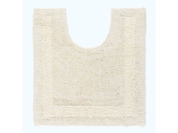 Homescapes Reversible Cotton Pedestal Mat Natural Cream
