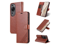 Capa De Celular De Couro Com Textura De Pele De Carneiro Art Azns Para Huawei P60