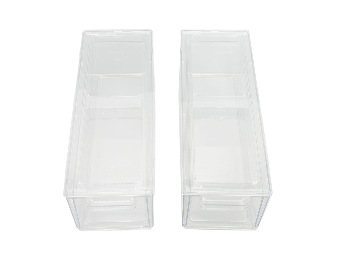 Organizador 2 Peças Pet para Frigorífico Vegetais Frutas Queijo