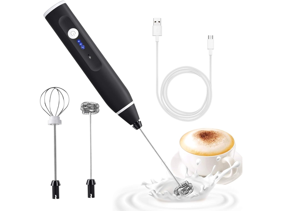 Espumador De Leite Elétrico Multifuncional Portátil, Mini Espumador De Leite Com 3 Velocidades Ajustáveis​​ Para Misturar Café À Prova De Balas