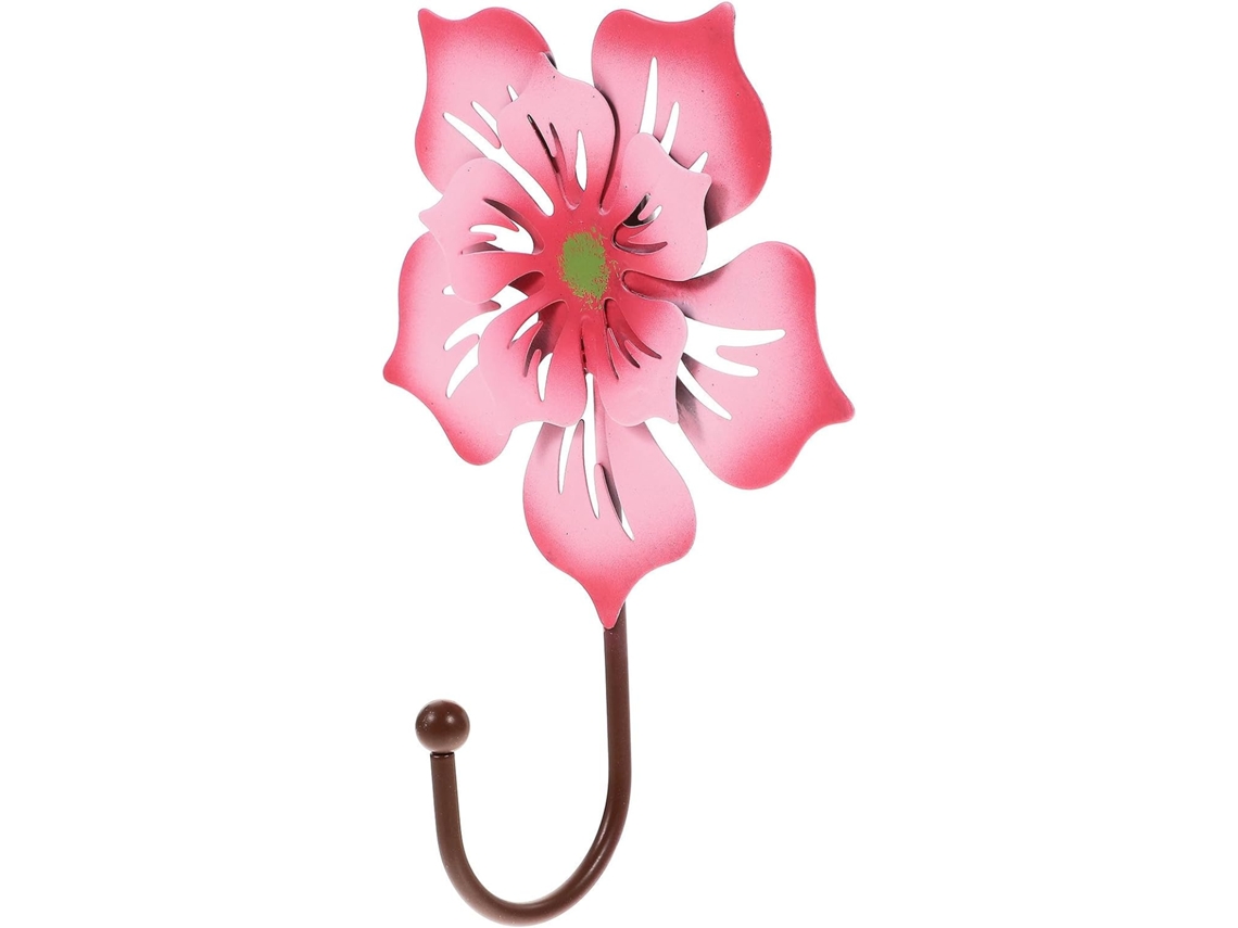 Ganchos De Parede Em Formato Flor, Feitos Ferro Resistente, Para