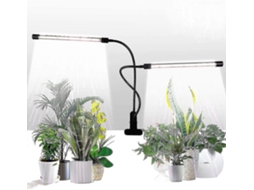 Lâmpada De Cultivo, Luz Solar Branca, 50w, 84 Leds, Com Suporte Duplo Para Plantas, Temporizador De 4/8/12 Horas E 5 Níveis De Int Aquaforge