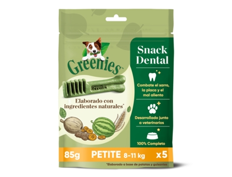 100% Natural Dental Snack para Cães Pequenos 85G GREENIES