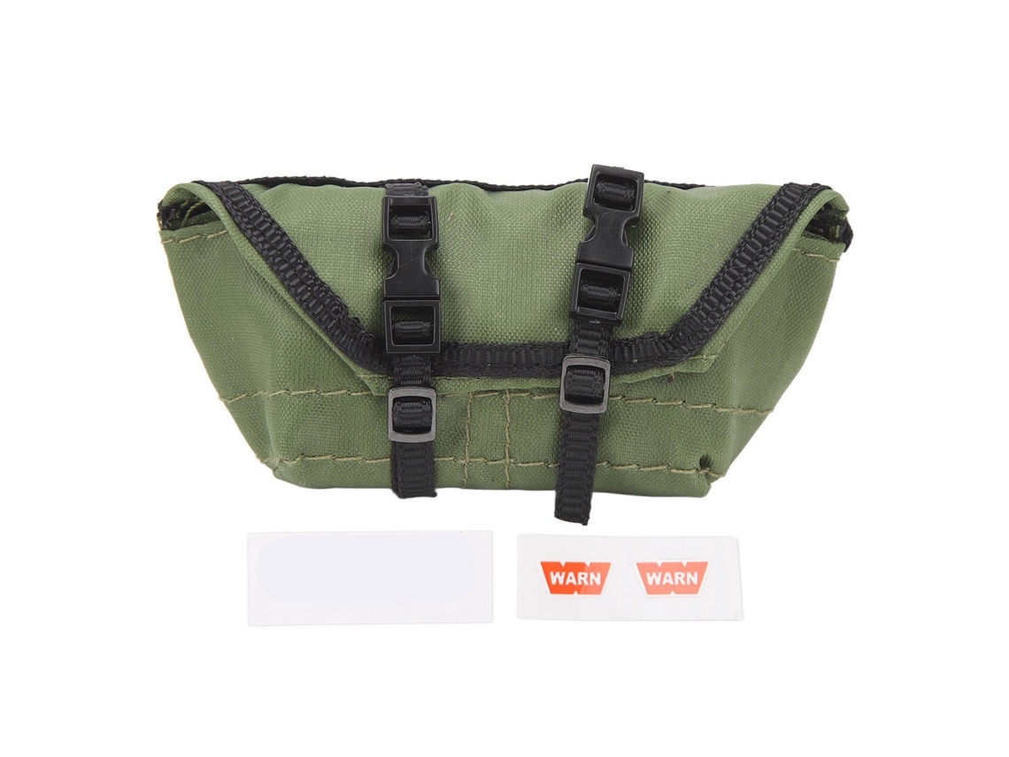 Mali bolsa de Viagem Esportiva para Carro Rc em Nylon Decoração Miniatura Simulada Peças para Traxxas Trx4m 1/18 Verde
