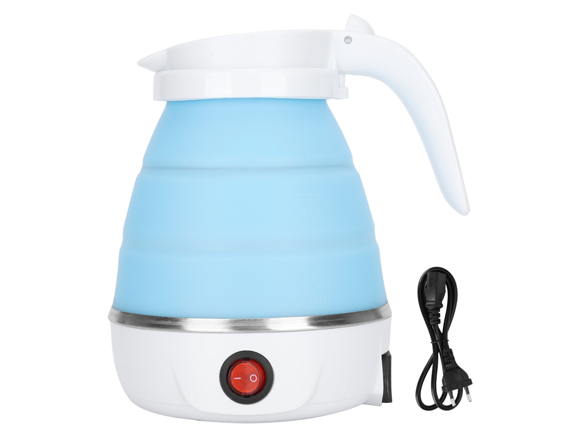 Chaleira Elétrica Portátil Dobrável 600w Silicone Inox 304 600ml para Casa Viagens S/MARCA