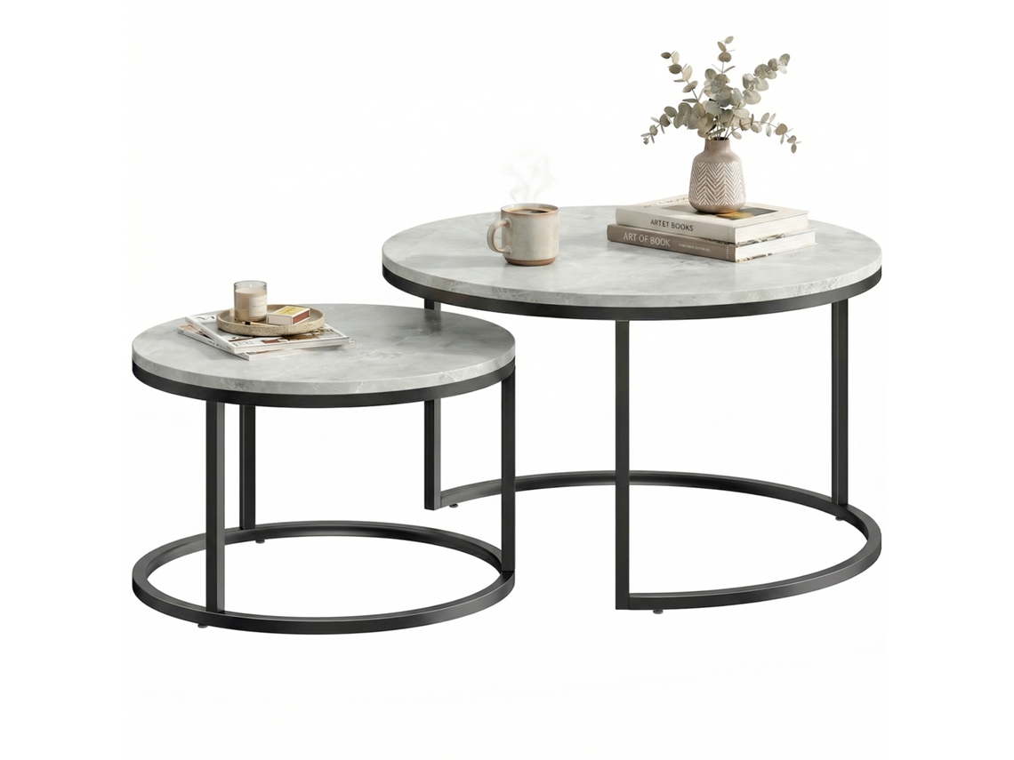 Mesa Retangular Clássica com Prateleiras de Madeira, Dimensões 90x45x44,5 cm SINI TECH STORE