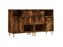 Aparadores 2 Pcs 60x35x70 Cm Derivados Madeira Carvalho Fumado MAISON EXCLUSIVE