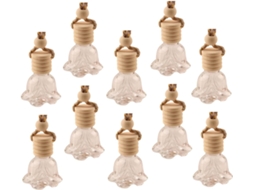 Conjunto de 10 Pingentes de Vidro para Frasco de Perfume, 10ml, Algodão E Madeira, Difusor