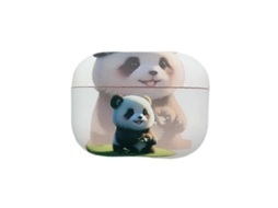 Estojo Para Fones De Ouvido Airpods Pro 2 Com Estampa De Panda Fantasma, Em Tpu Fosco.
