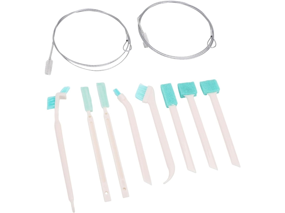 Conjunto De Escovas Limpeza Para Máquina Gelo, 10 Peças Com Escova Tubular De 140cm E Para Frestas