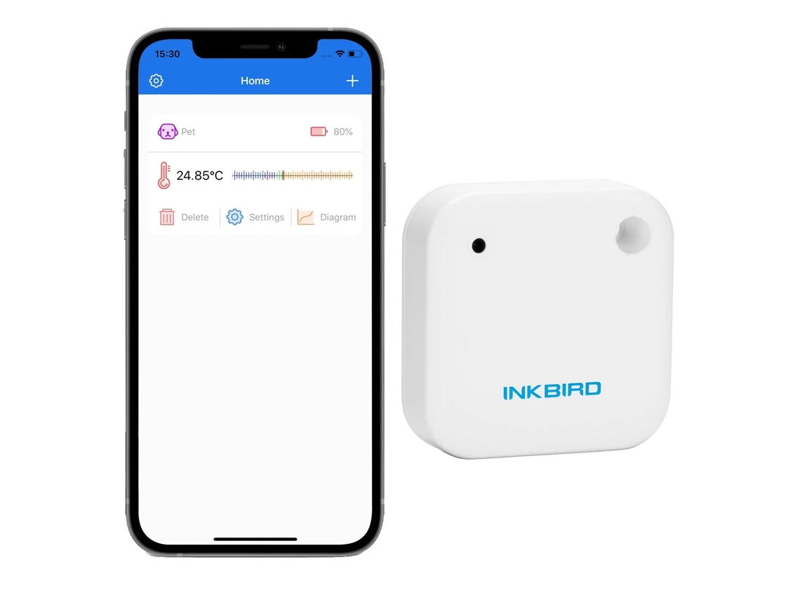 Sensor de Temperatura, Conectividade Bluetooth, Design À Prova D'água, como na Imagem OEM