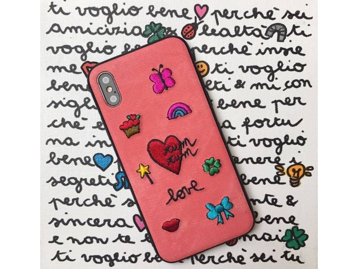 Capa iPhone X, XS SILVIA TOSI Embroidered Tumtum Multicor