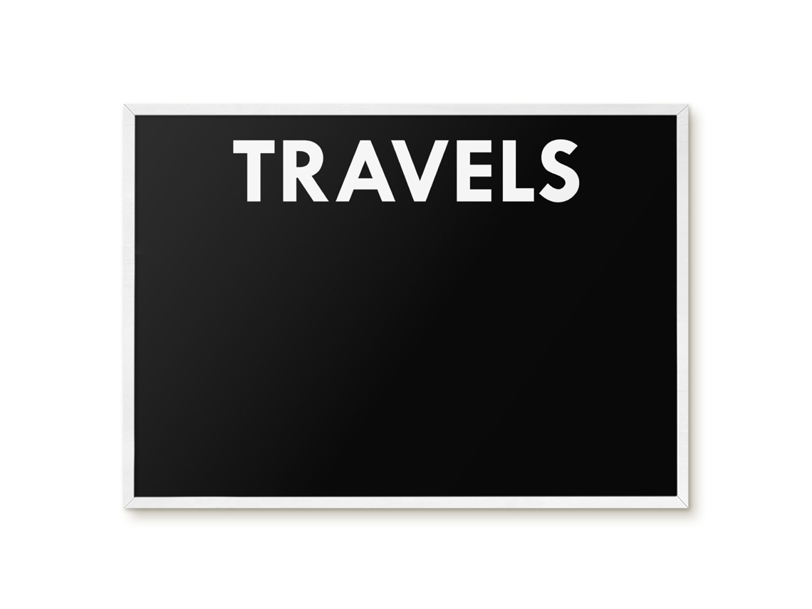 Magnetic Wall Board Travels For The Office Espelharte (70x50 Cm)