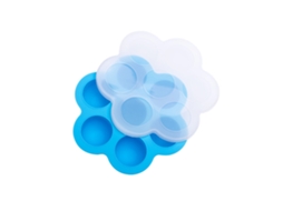 Ronjoe-molde De Silicone Com Tampa Para Alimentos Complementares Bebê E Gelo Resistente Ao Calor Azul