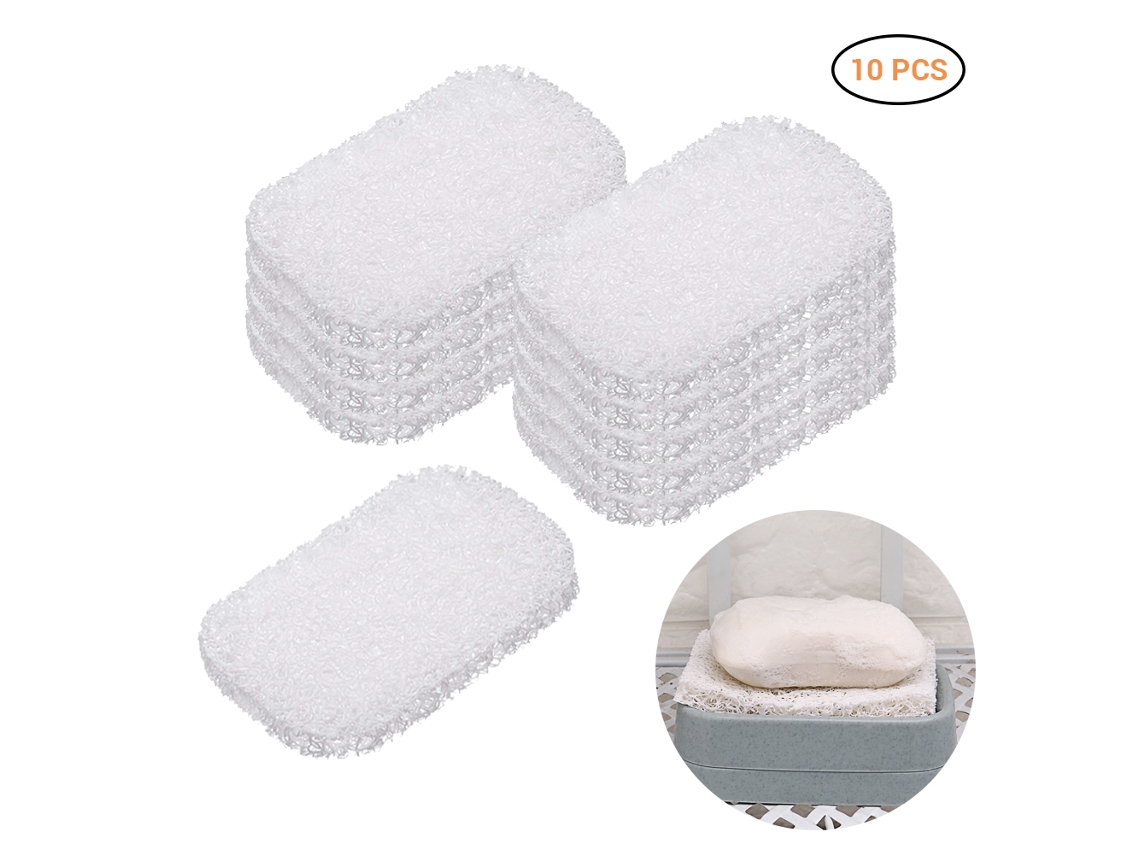 Oval Non-slip Pvc Eco-friendly Mildew-resistant Creative Draining Soap Pad (white, Non-slip) Eoocoo