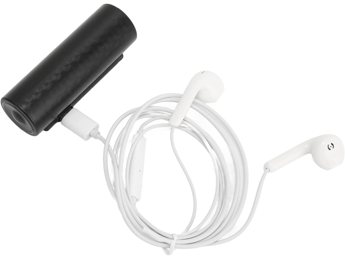 Gravador de voz digital, reprodutor de MP3 magnético potente, controle por voz, luz LED preta portátil