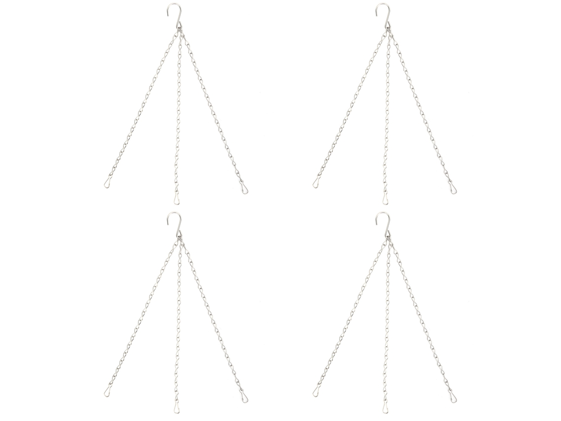 Corrente de suspensão Primerox, com ganchos de aço inox 304, para vasos de flores, jardim