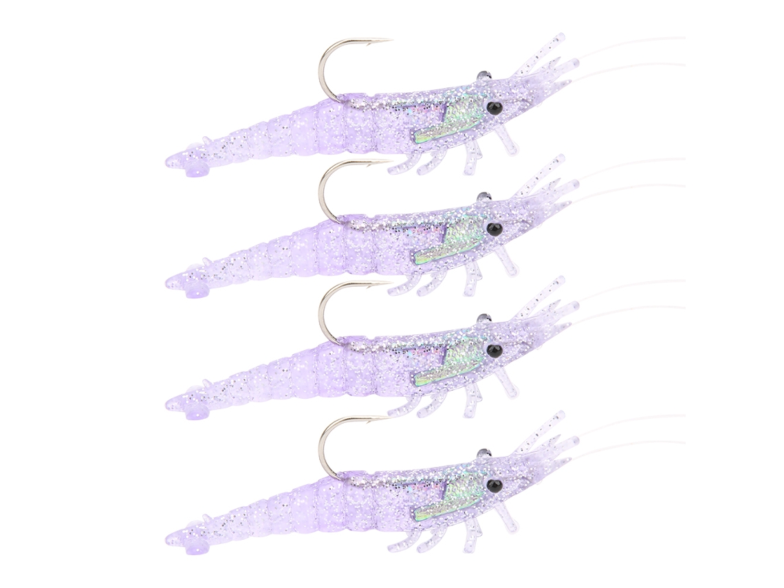 Soft Shrimp Lure With Hook, Bionic Simulation, Freshwater And Saltwater Bait, Soft Bait, Lead-head Shrimp