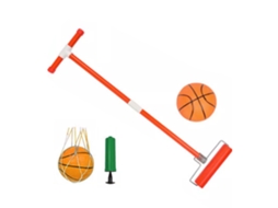 Ats juego de Pelota Rodante para Niños Set Entrenamiento Deportivo Juguete de Pelota de Arrastre Interactivo Al Aire Libre Rojo