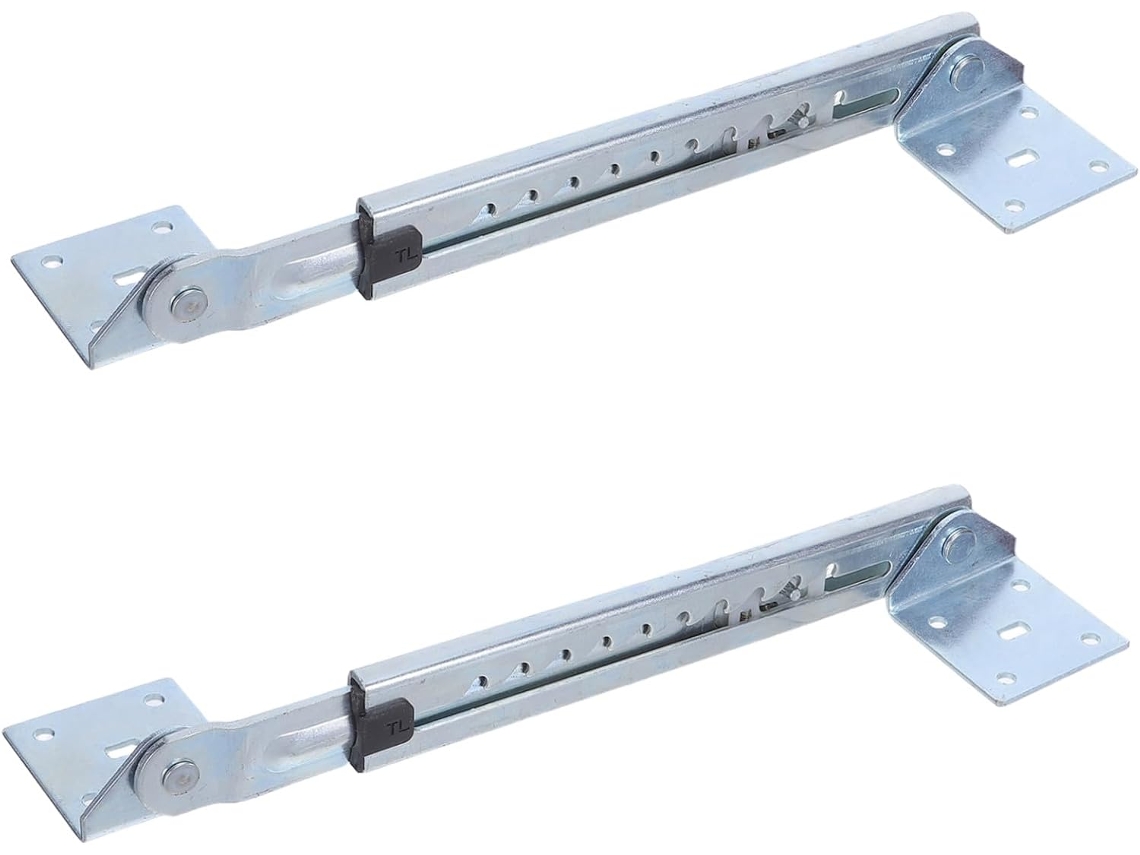 Conjunto De 2 Dobradiças Elevação Para Maca Massagem Com 10 Engrenagens Em Aço Galvanizado, Movimento Suave E Suporte