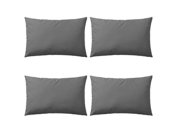 Conjunto 4 Almofada VIDAXL Grey Polyester (60x40 cm)
