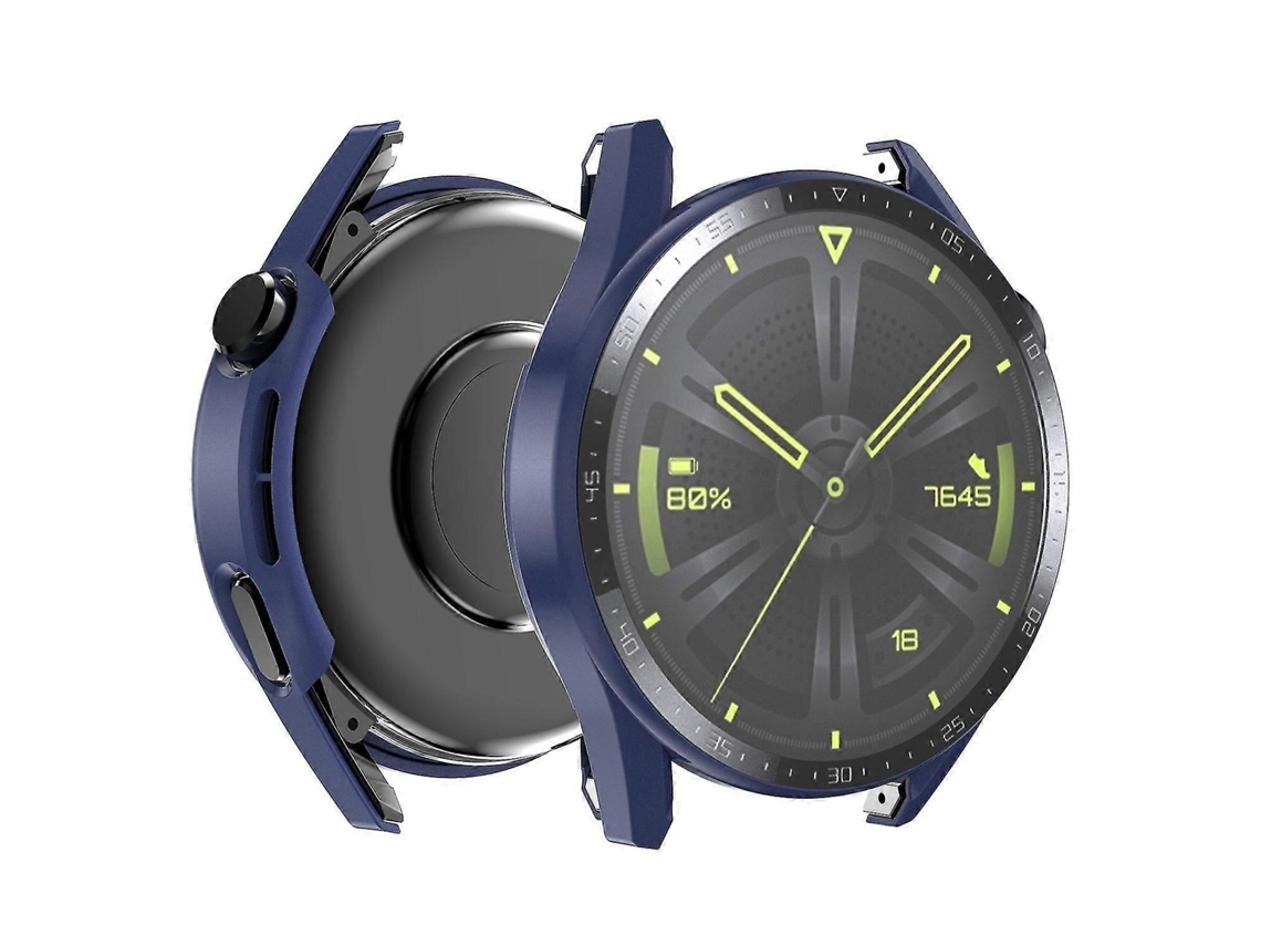 Capa fosca para Huawei Watch GT 3 46 mm, relógio inteligente com mostrador de vidro temperado e tela HD, design Ly Ebike