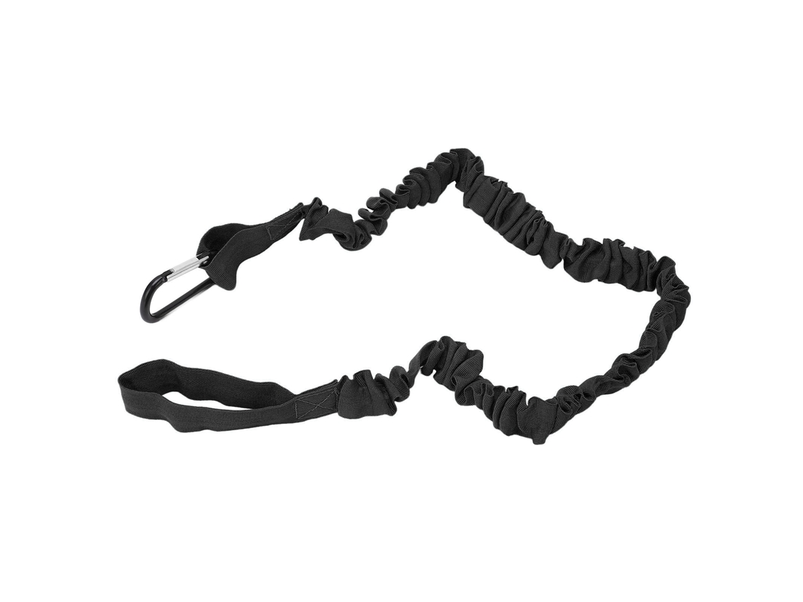 Corda Elástica Para Remo De Kayak Leash Nylon Leve Com Correias Para Canoa Barco Prancha De Surf Vara De Pesca Preta