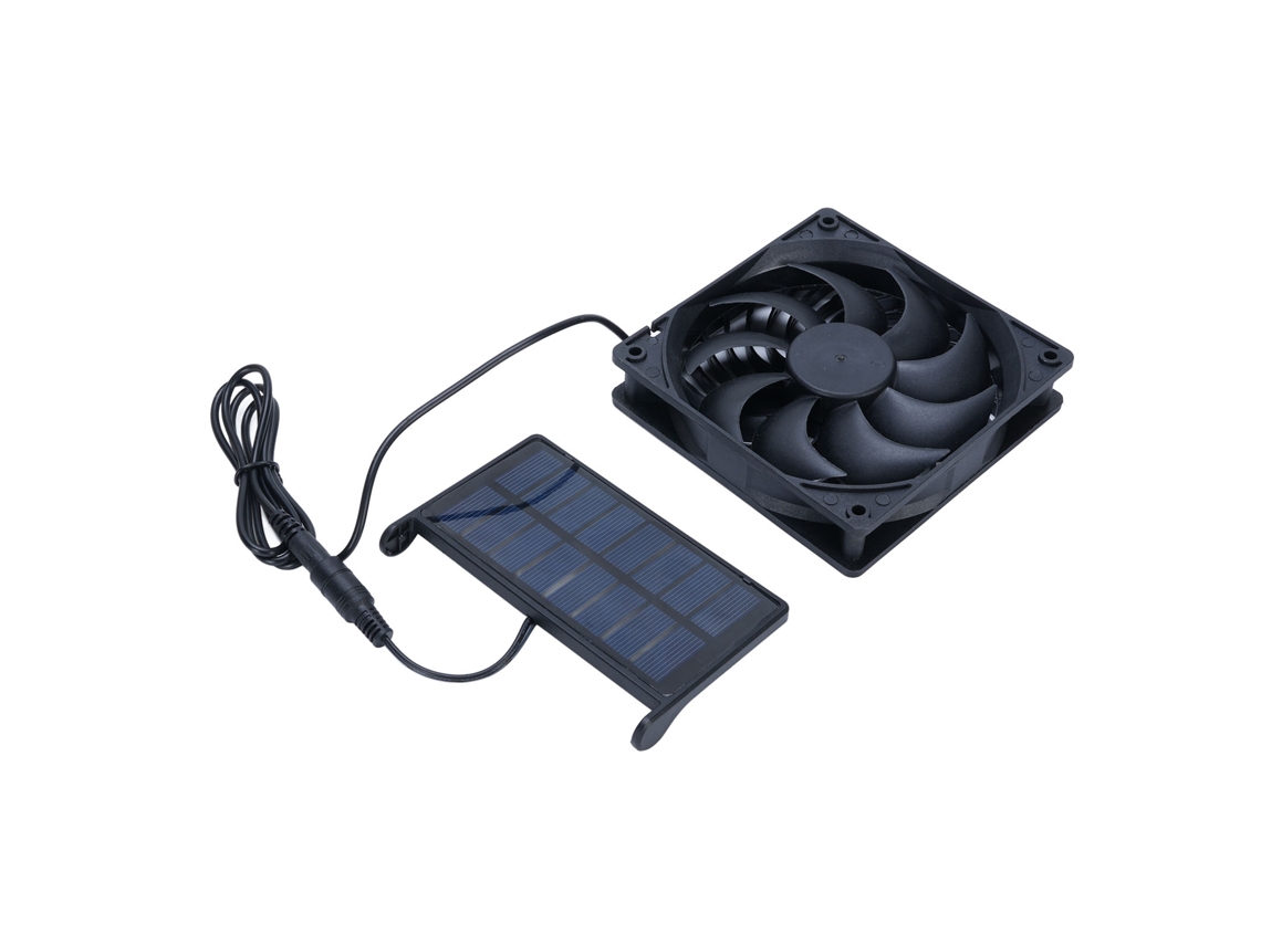 Exaustor Solar 5w Para Galinheiro E Caravana