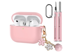 Capa Protetora Para Airpods 4 Com Kit De Limpeza Digitallab (rosa)