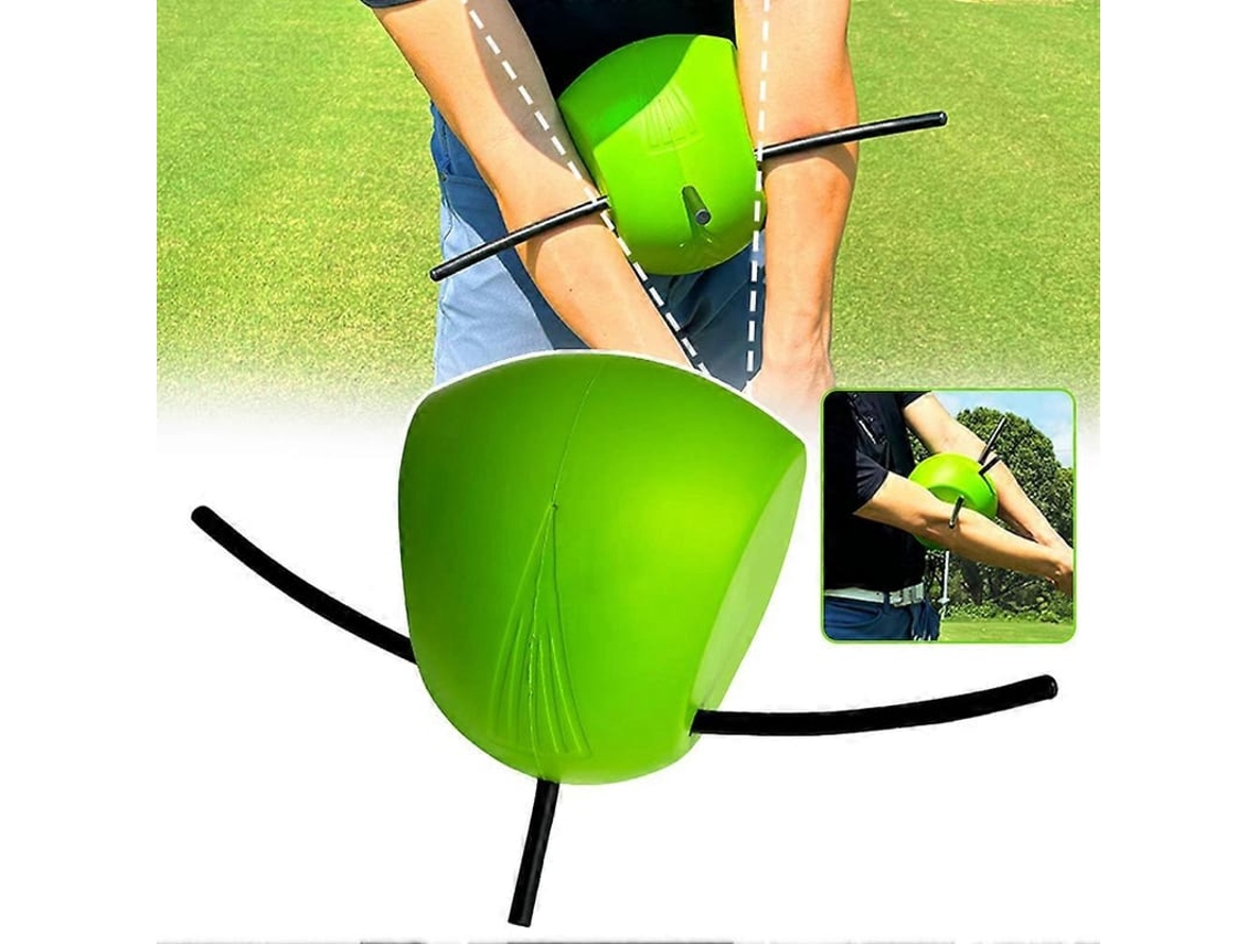 Ajudante De Treinamento De Golfe Connector - Treinador De Swing Com Bola E Bastão De Alinhamento Para Melhorar Mecânica E Precisão Verde