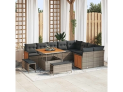 Vidaxl Conjunto De Sofá De Jardim 12 Unid. 12-número De Lugares