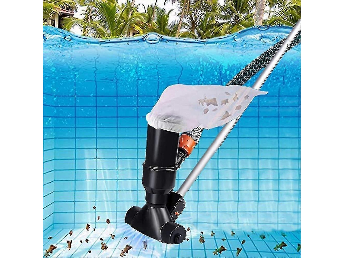 Aspirador De Pó De Piscina Portátil Para Piscinas Acima Do Solo, Spa, Aspirador Subaquático Preto Nostalgia88